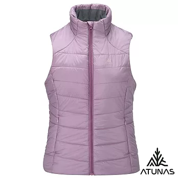 【ATUNAS 歐都納】女款石墨烯纖維輕量保暖背心/大尺碼/無厚重感/背心式外套A1VE2509W- S 灰紫紅
