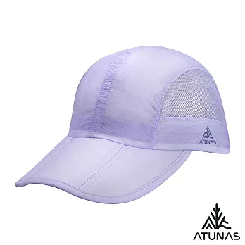 【ATUNAS 歐都納】超輕量透氣防曬摺疊便帽/棒球帽/鴨舌帽/運動帽A1AHHH01N- 淺紫