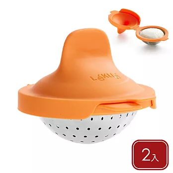 《LEKUE》漂浮煮蛋器2入(橘) | 水波蛋 半熟蛋 班尼迪克蛋