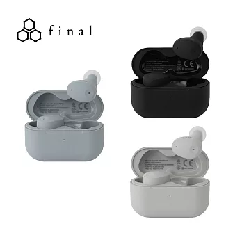 日本 final ZE300 真無線藍牙耳機 4g 的輕盈設計 公司貨保固一年 黑色