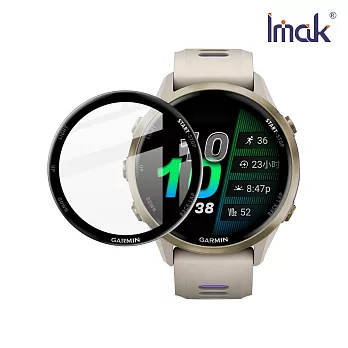 Imak GARMIN Forerunner 970 手錶保護膜 -透明黑邊