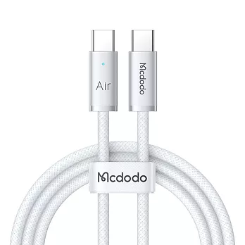 Mcdodo麥多多 LQ CA708 Cab Luma系列240W帶燈數據線 C to C 1.8m 白色