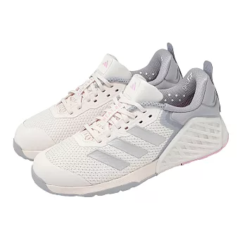 adidas 愛迪達 訓練鞋 Dropset 3 Trainer W 女鞋 米白 銀 支撐 健身 運動鞋 JR1678