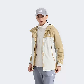 The North Face W BLIZZARD FLEECE GTX TRICLIMATE JACKET 女 兩件式外套 NF0A8DRJROR L 米白色