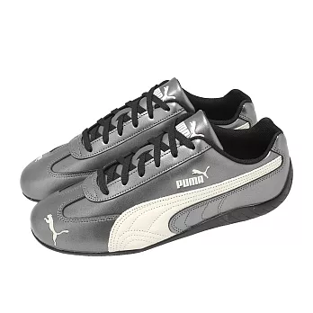Puma 休閒鞋 Speedcat Metallic 男鞋 女鞋 銀 白 皮革 賽車鞋 復古 40368902 22.5cm SILVER/WHITE