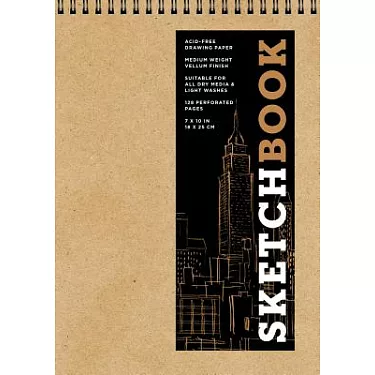 Sketchbook (Basic Medium Spiral Fliptop Landscape Black)