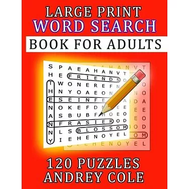 博客來-Large Print Word Search Book For Adults: 120 Puzzles