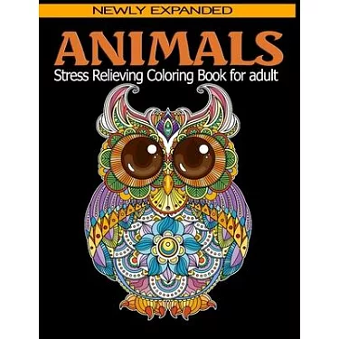 Animals Adult Coloring Book: Animals Adult Coloring Book: Inspired