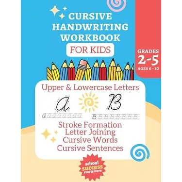 博客來-Cursive Workbook Activity Book: Alphabet Learning for Kids Ages 6-10