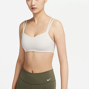 博客來-NIKE AS W NK DF ALATE TRACE BRA 女運動內衣DO6609104 XL 米