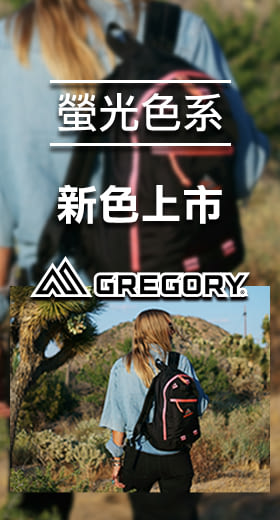 Gregory 16L FINE DAY 日系後背包螢光粉