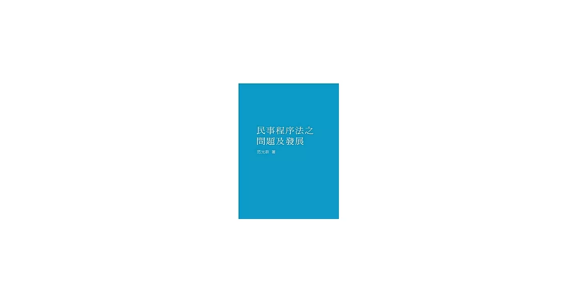 民事程序法之問題及發展