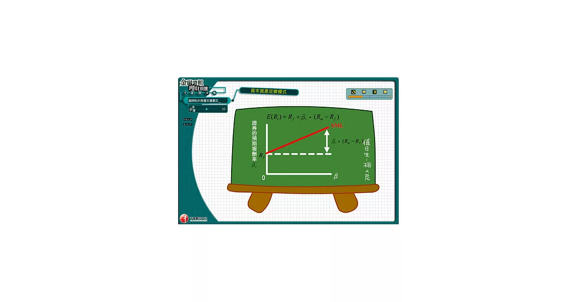 (光碟函授) 風險貼水與資本資產定價模式(CAPM)(理財規劃人員) | 拾書所