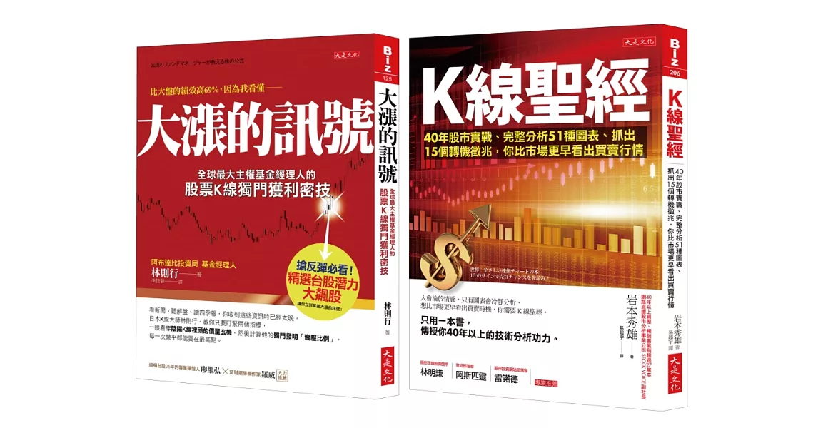 K線聖經+大漲的訊號(套書)