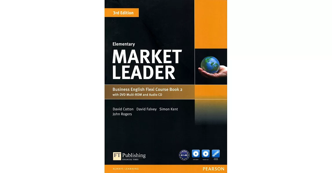 Market Leader 3/e (Elementary) Flexi Course Book 2 with DVD-ROM/1片 and Audio CD/1片