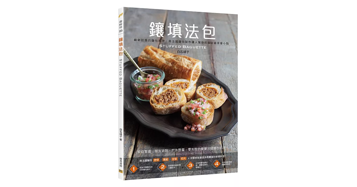 鑲填法包STUFFED BAGUETTE：嶄新話題的麵包料理，用法國麵包製作讓人驚艷的飯店級茶會小點