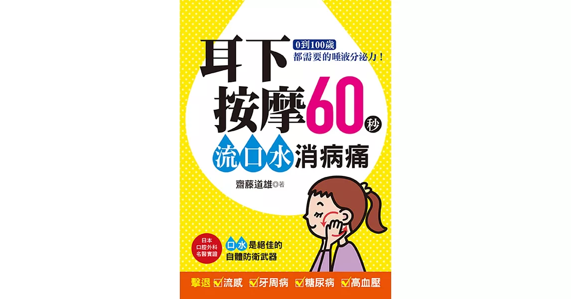 耳下按摩60秒，流口水消病痛：0到100歲都需要的唾液分泌力！