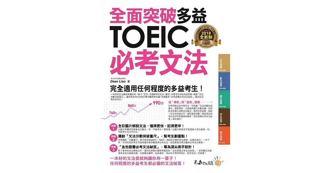 全面突破全新制多益TOEIC必考文法(附1別冊) | 拾書所