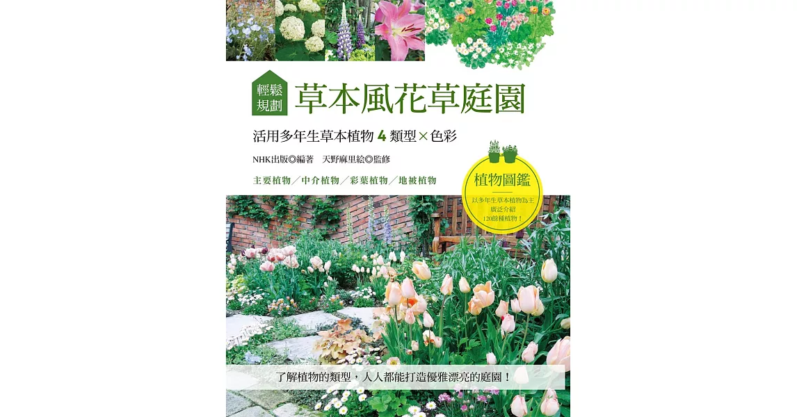 輕鬆規劃草本風花草庭園：：活用多年生草本植物4類型×色彩 | 拾書所