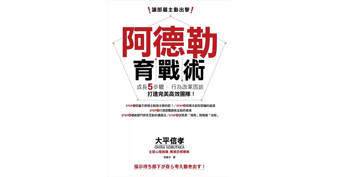 讓部屬主動出擊，阿德勒育戰術：成長五步驟X行為改革面談，打造完美高效團隊！ | 拾書所