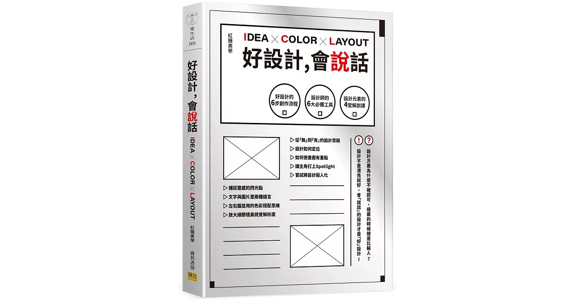 好設計，會說話：好設計的6步創作流程X設計師的6大必備工具X設計元素的4堂解剖課 | 拾書所