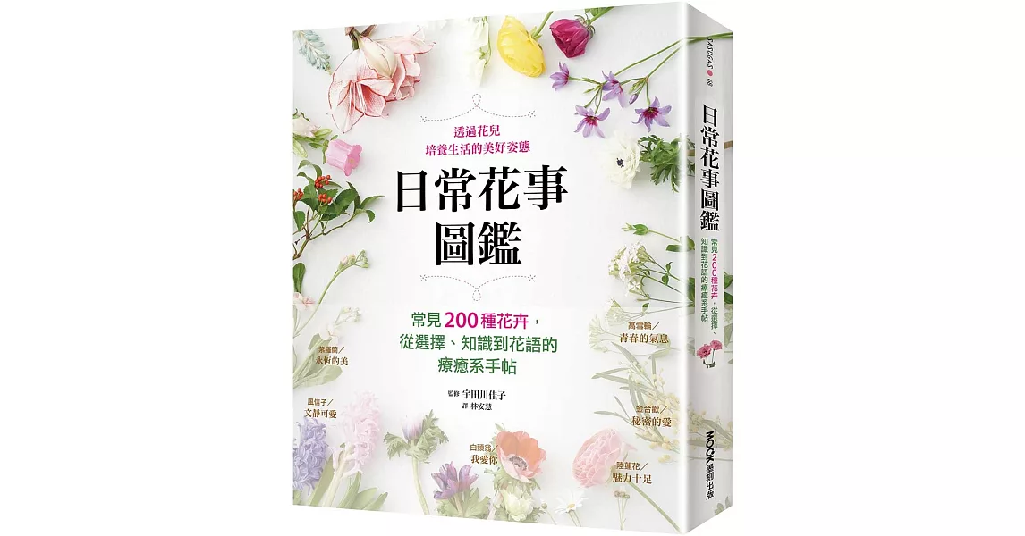 日常花事圖鑑：常見200種花卉，從選擇、知識到花語的療癒系手帖 | 拾書所