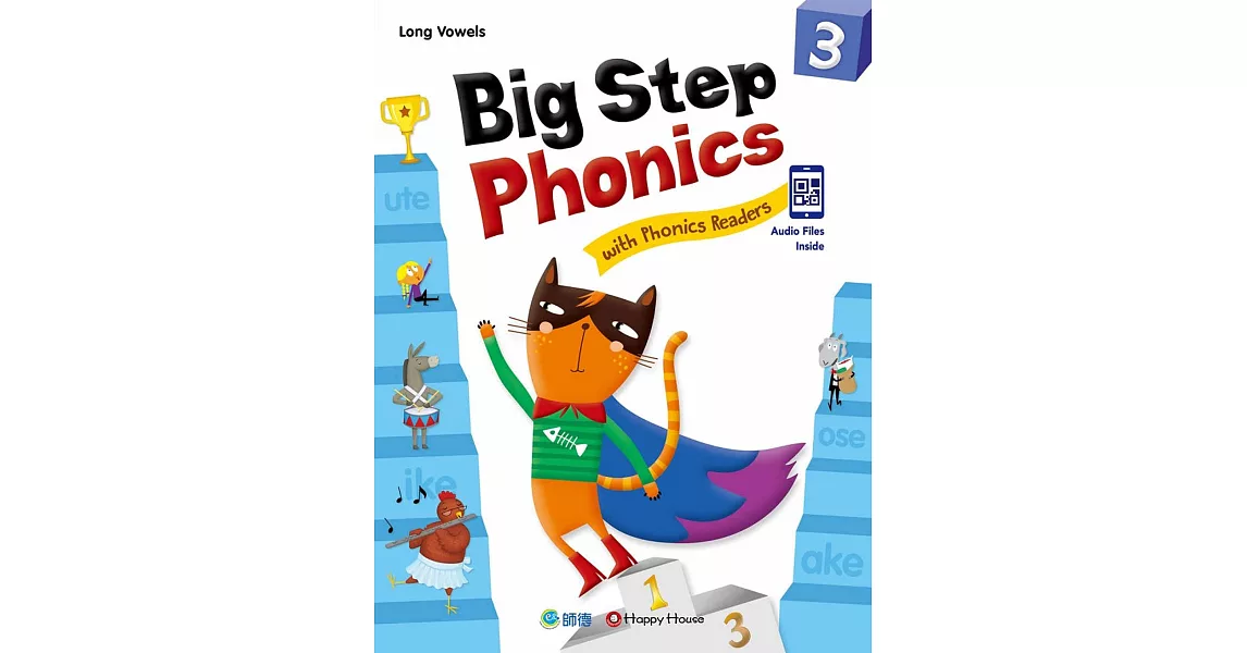 Big Step Phonics with Phonics Readers 3(課本+練習本+線上資源) (附QR CODE音檔隨掃即聽) | 拾書所