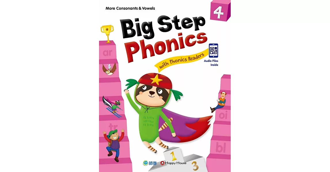 Big Step Phonics with Phonics Readers 4(課本+練習本+線上資源) (附QR CODE音檔隨掃即聽) | 拾書所