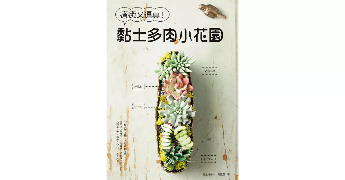 療癒又逼真！黏土多肉小花園 (電子書) | 拾書所