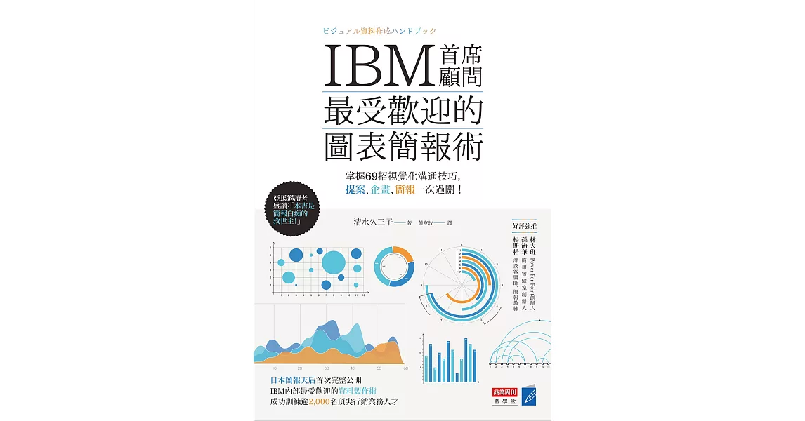 IBM首席顧問最受歡迎的圖表簡報術：掌握69招視覺化溝通技巧，提案、企畫、簡報一次過關! (電子書) | 拾書所