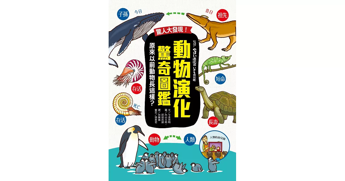 驚人大發現！動物演化驚奇圖鑑—原來以前動物長這樣？ (電子書) | 拾書所