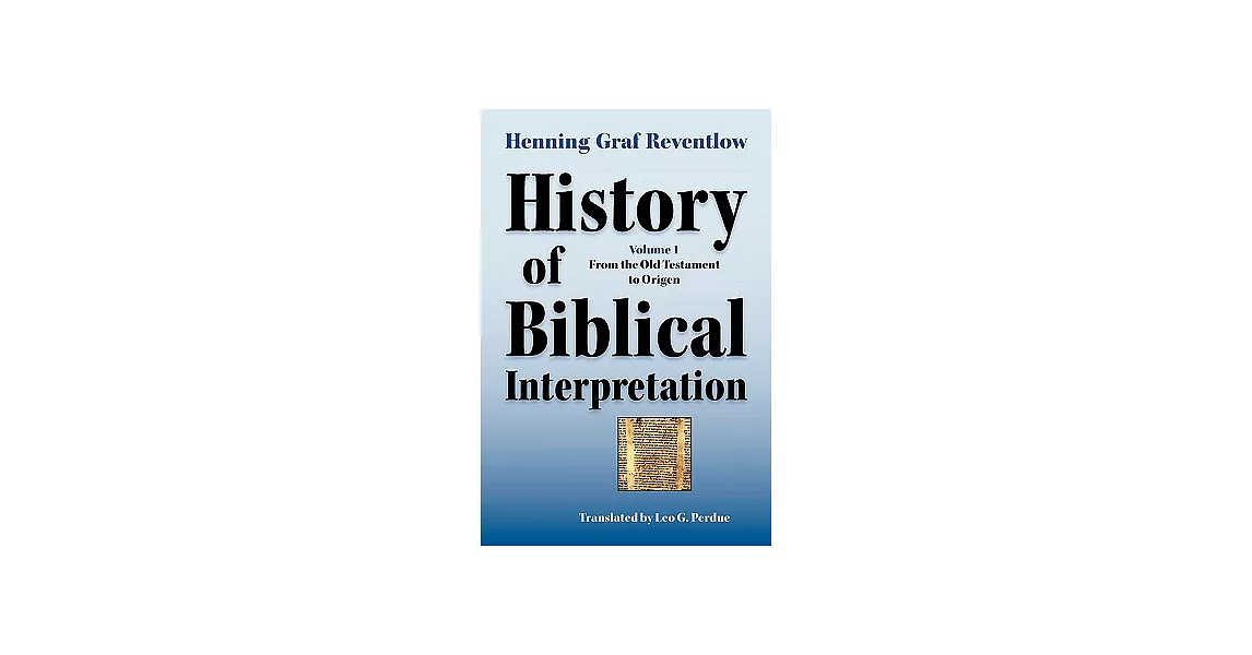 博客來 History Of Biblical Interpretation Vol 1 From The Old Testament