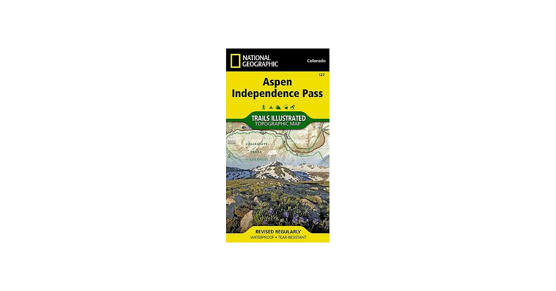 博客來-National Geographic Trails Illustrated Aspen / Independence Pass ...