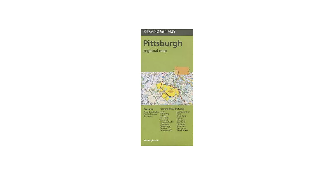 Rand Mcnally Pittsburgh Regional Map | 拾書所