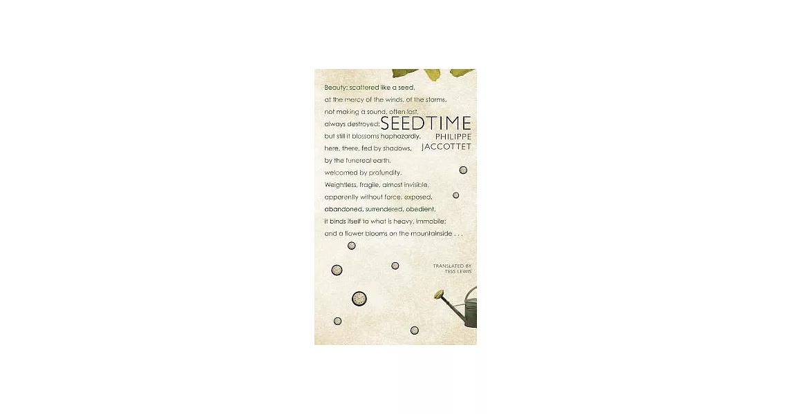 Seedtime: Notebooks, 1954-79 | 拾書所