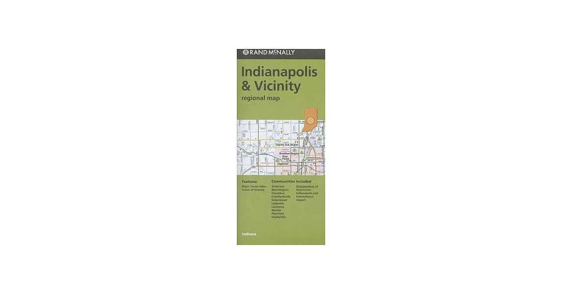 Rand McNally Indianapolis & Vicinity, Indiana Regional Map | 拾書所