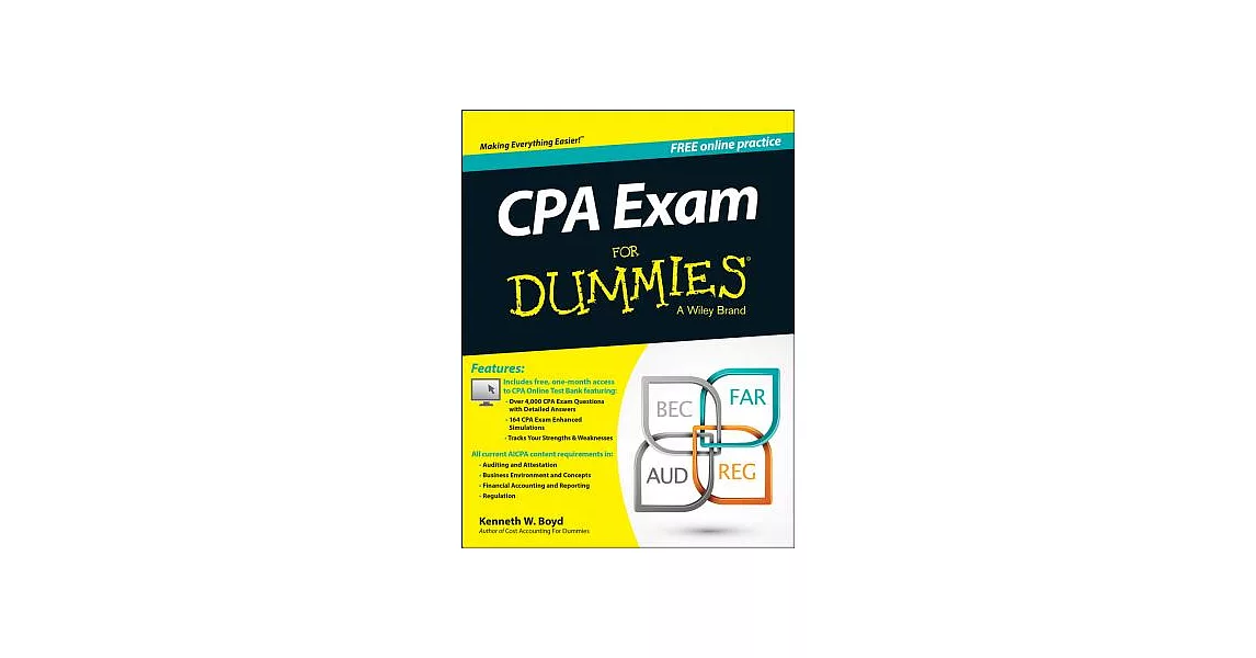 博客來-CPA Exam for Dummies with Access Code