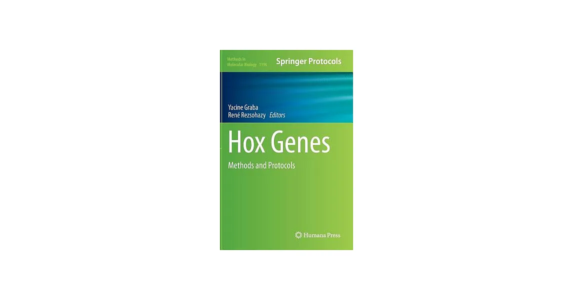 博客來-Hox Genes: Methods and Protocols