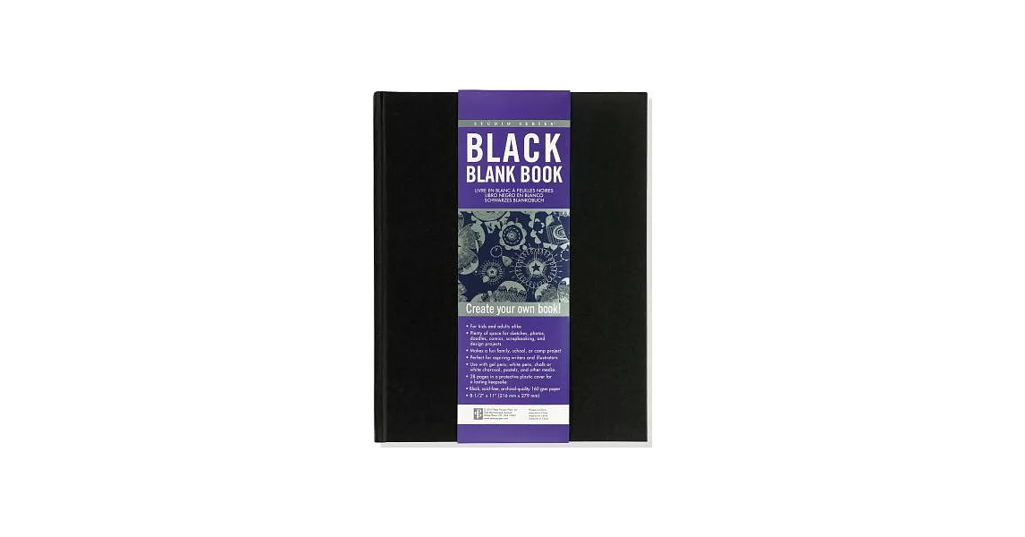 Studio Series Blank Book: Black | 拾書所