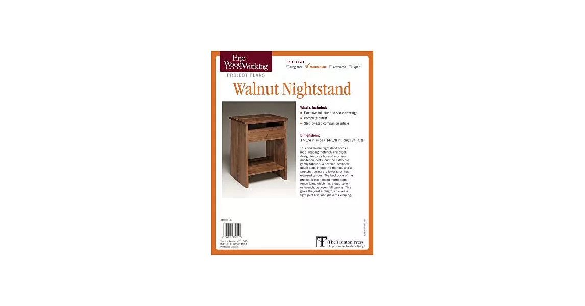 Fine Woodworking Walnut Nightstand | 拾書所