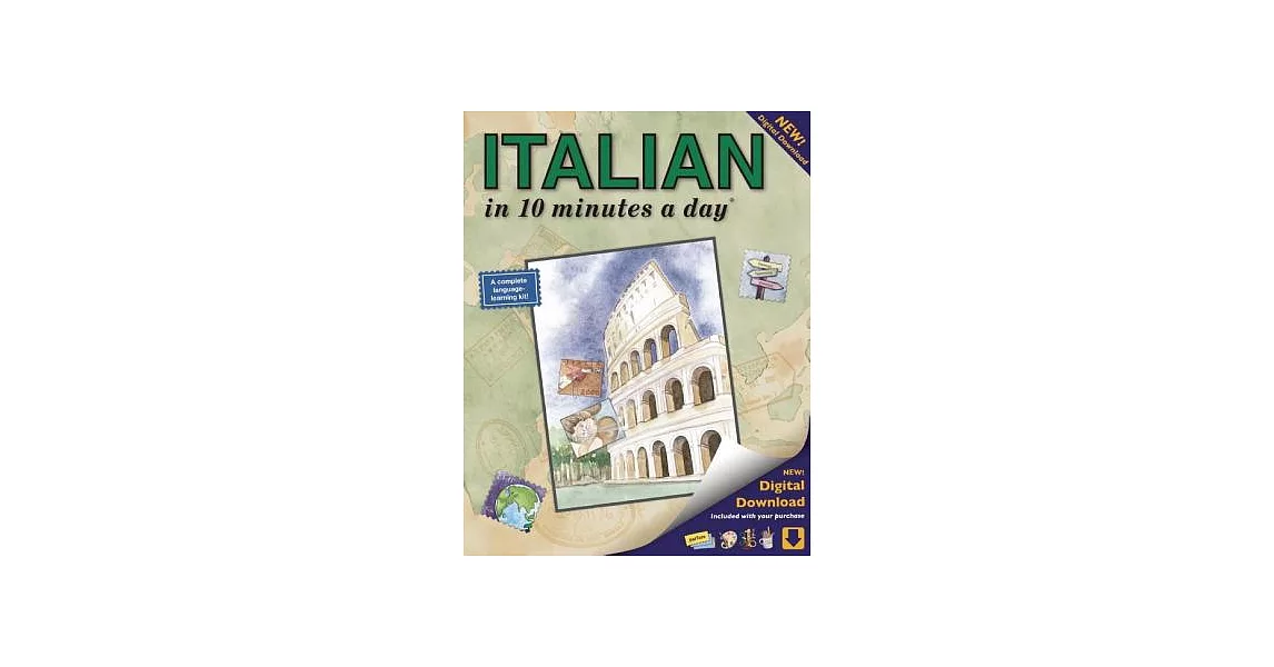 Italian in 10 Minutes a Day: Language Course for Beginning and Advanced Study. Includes Workbook, Flash Cards, Sticky Labels, Menu Guide, Software, | 拾書所