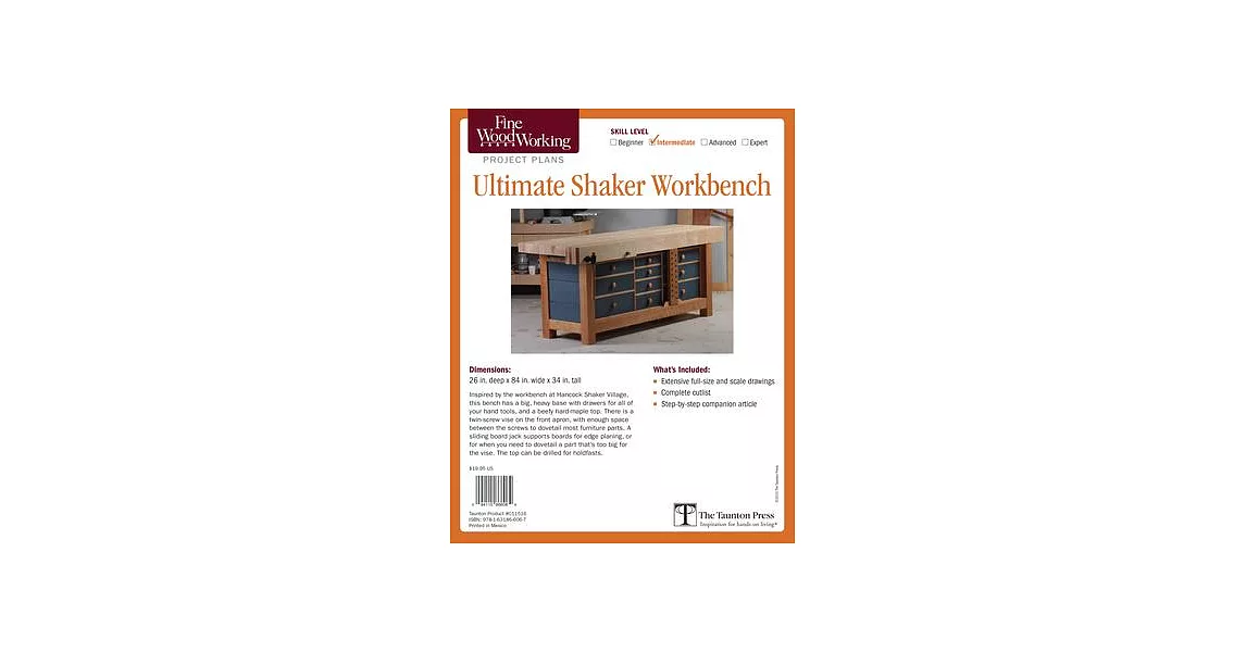 Fine Woodworking’s Ultimate Shaker Workbench Plan | 拾書所