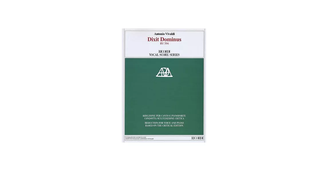 Dixit Dominus: Riduzione Per Cato E Pianoforte Condotta Sull’edizione Critica / Reduction for Voice and Piano Based on the Criti | 拾書所