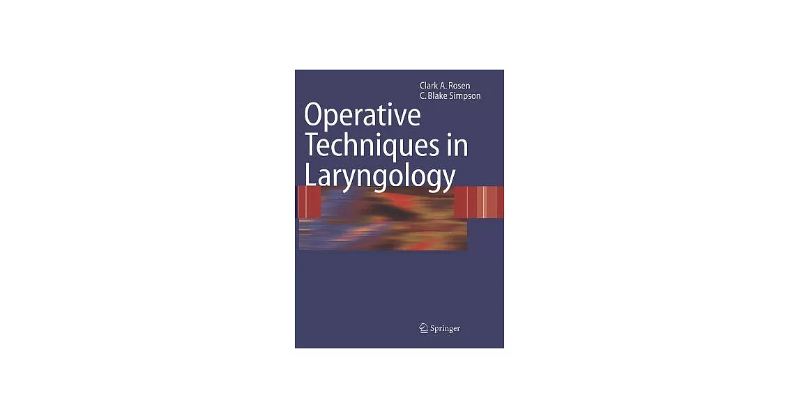 Operative Techniques in Laryngology | 拾書所