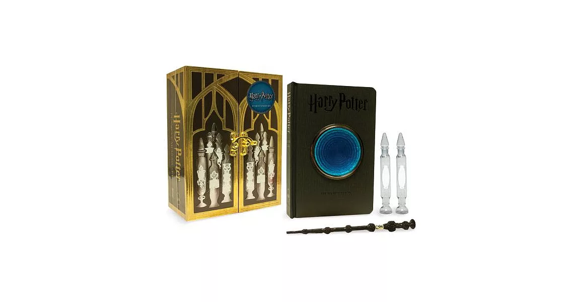 哈利波特：儲思盆記憶套組（接骨木魔杖筆＋儲思盆造型日誌本＋記憶儲思管） Harry Potter Pensieve Memory Set | 拾書所
