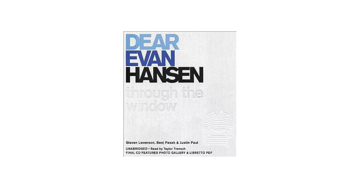 Dear Evan Hansen: Through the Window: Includes PDF Disc | 拾書所