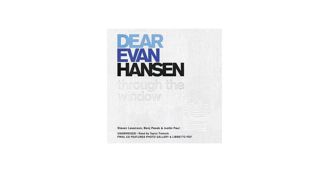 Dear Evan Hansen: Through the Window - Library Edition | 拾書所