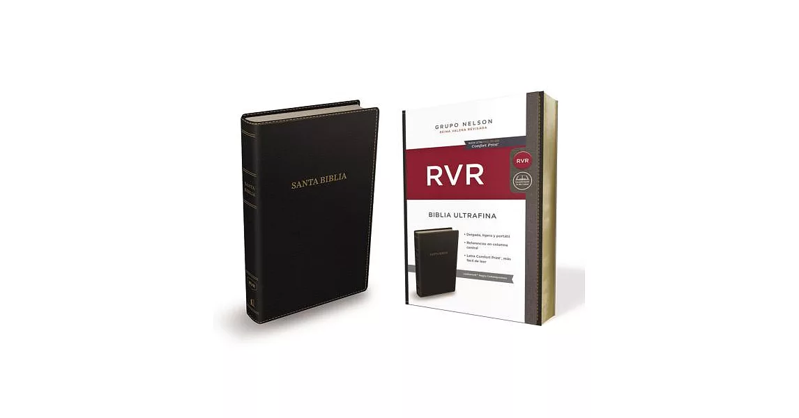 RVR Santa Biblia/ Holy Bible: Reina Valera Revisada, Ultrafina, Negra, Contemporánea, Leathersoft, Red Letter | 拾書所