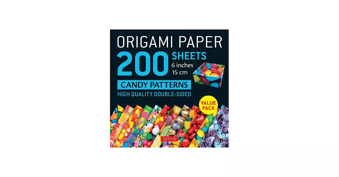 Origami Paper 200 Sheets Candy Patterns 6 Inch: High-Quality Double-Sided | 拾書所