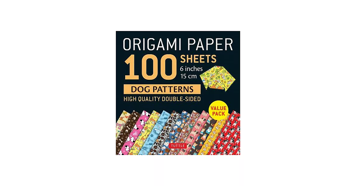 Origami Paper 100 Sheets Dog Patterns 6 Inch: High-Quality Double-Sided | 拾書所